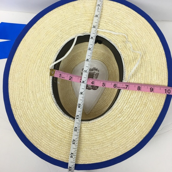 AUTHENTIC GIULIANA LONGO, VENIC HANDMADE WOVEN STRAW GONDOLIER'S HATS - Picture 4 of 8